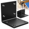 Wuno Shop 4 Pcs 6"x6"x5" Heavy Duty Steel Corner Brackets,