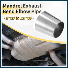 TUCKBOLD Mandrel Exhaust Bend Elbow Pipe 2.5" Inch OD to 2.5" Inch OD Stainless Steel Reusable | Exhaust Elbow Pipe Stair Handrail Tube 1 Pcs
