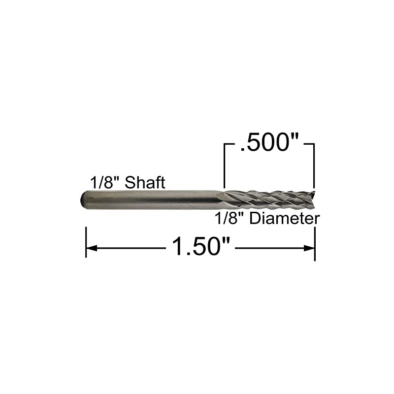 1/8" Grout Removal Tool Tile Cutting Bit - Five Pieces