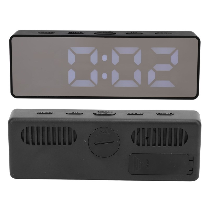LED Digital Alarm Clock Time Date Temperature Display Stylish Look