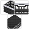 Parlynies 15 L Plastic Stackable Storage Crates, Folding Storage Basket,