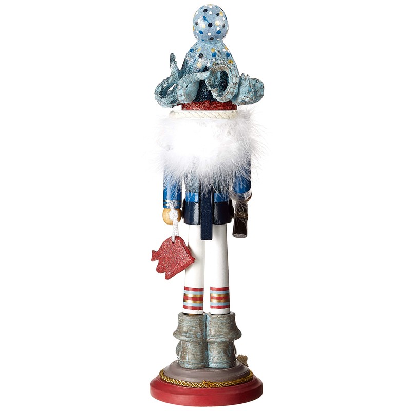 Kurt S. Adler 18-Inch Hollywood Octopus Hat Nutcracker
