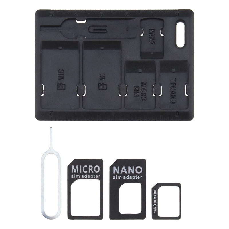 2 x SIM Card Adapter Storage Boxes, Micro Nano to