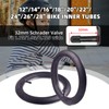 CalPalmy 28’’ x 1.75/1.95/2.125 Road/Mountain Bike Replacement Inner Tubes Schrader