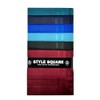 Style Square Men's Handkerchiefs, 100% Pure Soft Cotton Handkerchief, Pattern