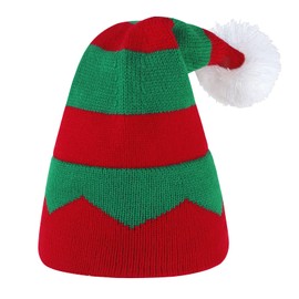 American Trends Baby Hats Knit Warm Baby Beanie for Boys Girls Newborn Winter Hat Pom Pom Toddler Beanie Infant Kids Hat, Christmas Red, 3-8 Years