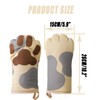 1 Pair Funny Oven Mitts, Cat Claw Mitts, Heat Resistant
