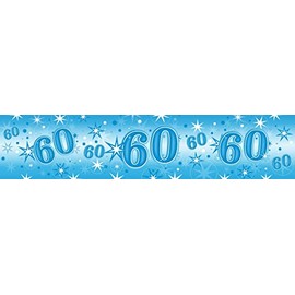 Pioneer Party Blue Foil, 60th Birthday Banner