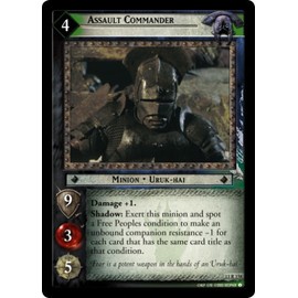 LOTR TCG BL BLOODLINES Assault Commander 13R158