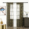 Sutuo Home Black Sheer Curtains 84 Inches Long 2 Panels