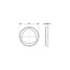 Grohe 27180000 Rainshower Spacer Disk for Misalignment caused by Existing