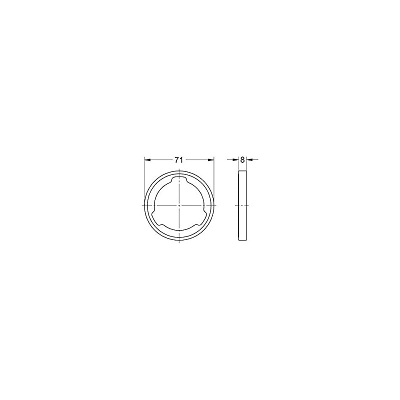 Grohe 27180000 Rainshower Spacer Disk for Misalignment caused by Existing