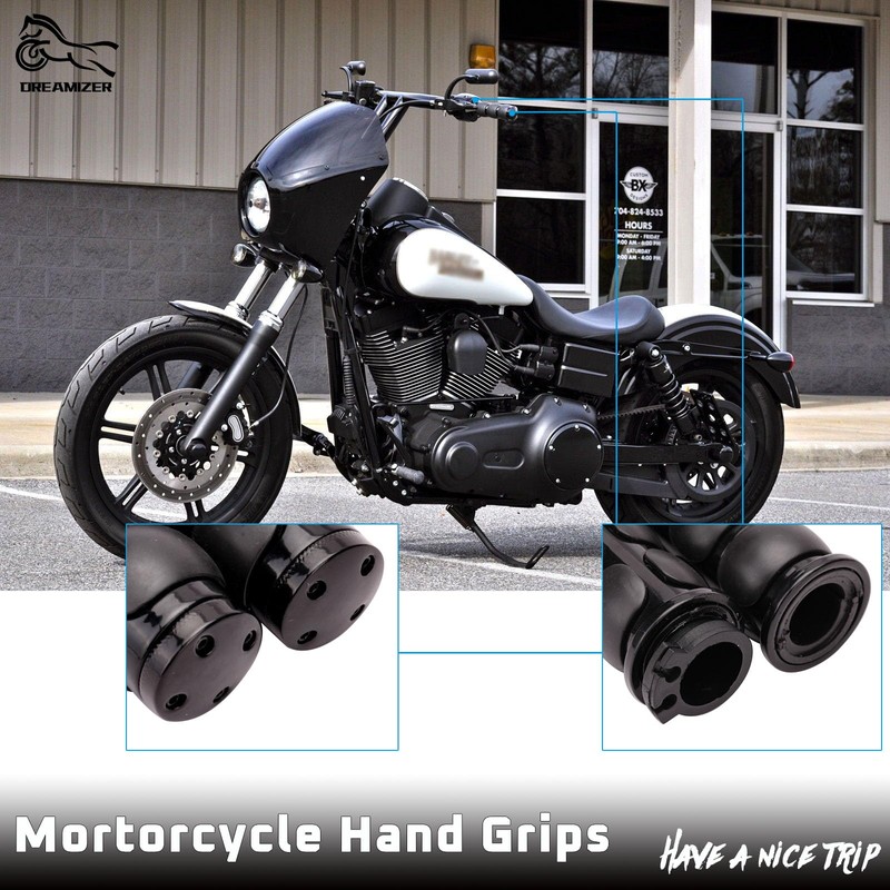 DREAMIZER 1" 25.4MM Motorcycle Handlebars Hand Grips Compatible with Yamaha