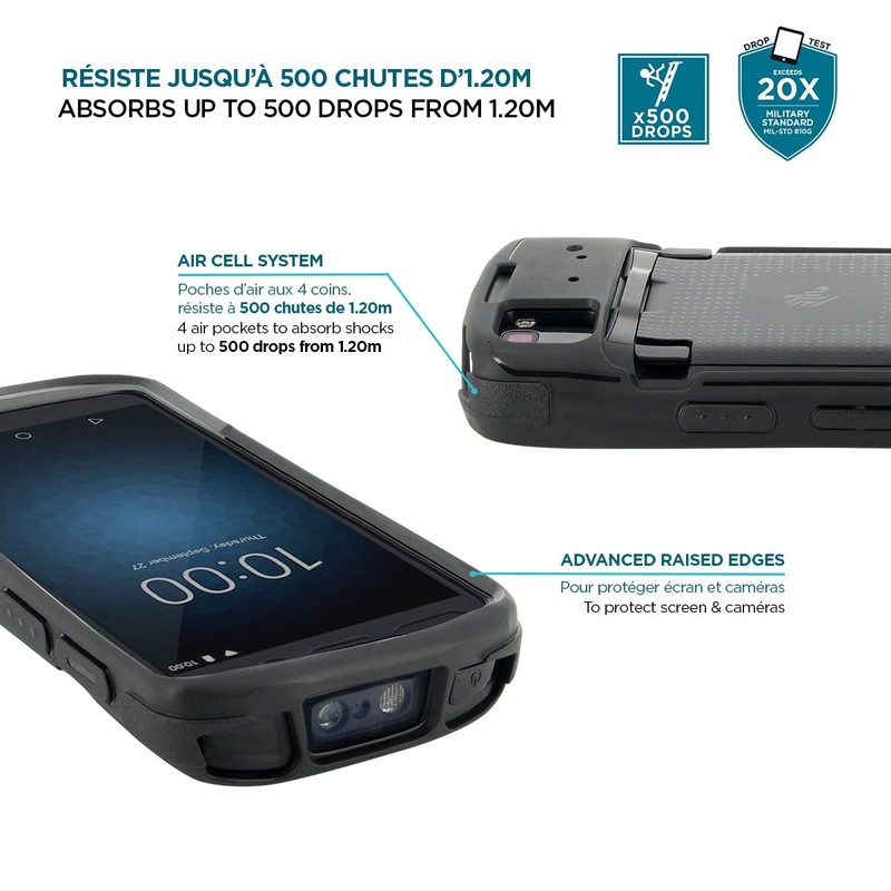 Mobilis Rugged Case for Zebra TC53 TC58 Mobile Computer, Military