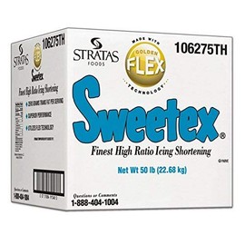 Sweetex Golden Flex Icing Shortening, 50 Pound -- 1 each.