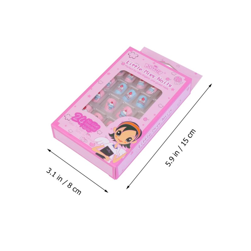 IWOWHERO 2packs Boys and Girls Nail Art Patch Decor Back