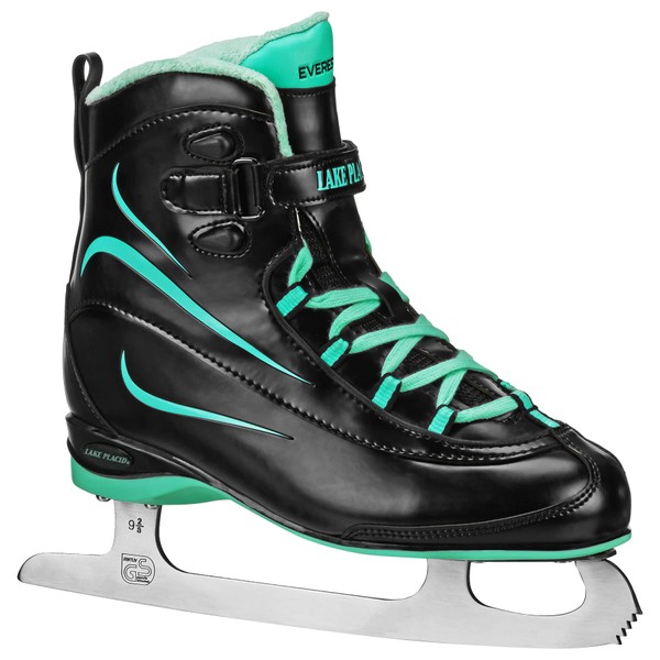 Lake Placid Everest Women's Ice Skate Black/Mint Size 9