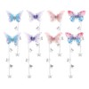 4 Pairs (8pcs) Butterfly Tassel Hair Clips Hair Clips Tassels