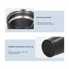 500ML Small Vacuum Coffee Cup Iced Coffee Bottle with Straw