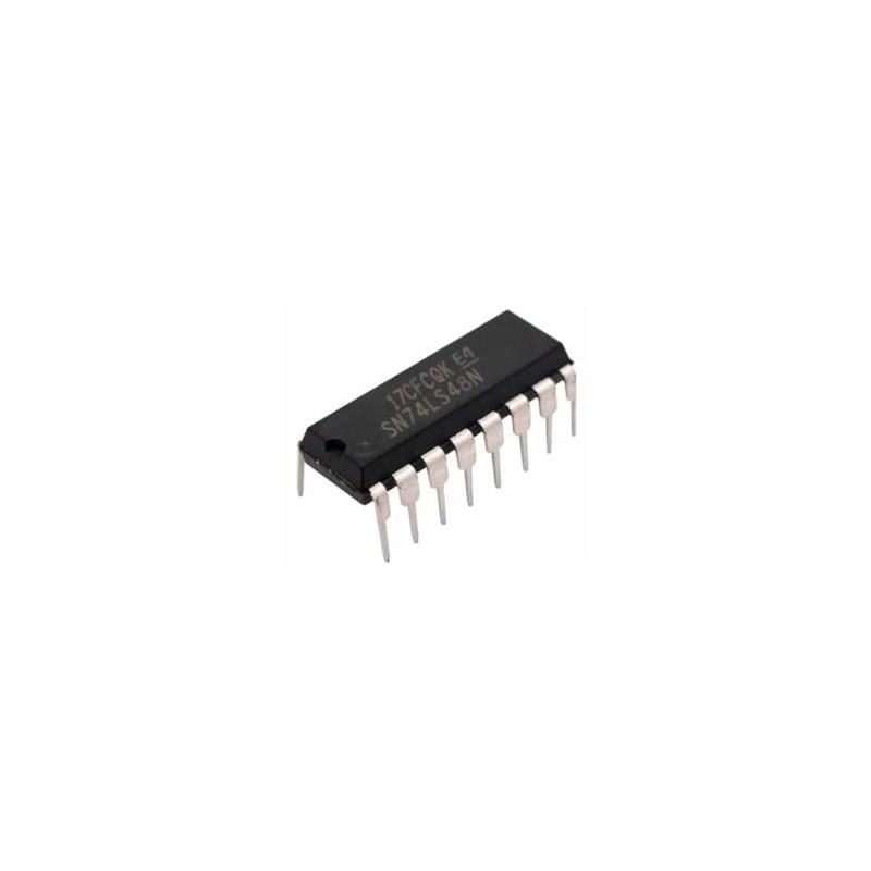 Circuito Integrado Chip IC 74LS48 Decodificador Display 7 Segmentos Cátodo