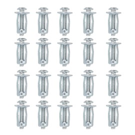 PATIKIL Erweiterungsschraube Petal Nuts M4 x 20mm, 20 Stück Jack Nut Petal Shape Nietmutter Einsteckmuttern Befestigungselemente mit Schrauben Montage für Hohlwand Dünne