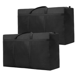 2 Pack 125L Large Moving Boxes Heavy Duty, Extra Large Storage Bags for Clothes,Strong Packing Boxes for Moving House,Duvet,Bedding,Underbed,Blankets