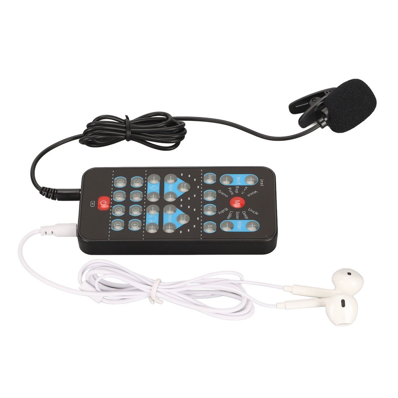 Handheld Voice Changer ABS Portable Multifunctional Sound Disguiser with 8