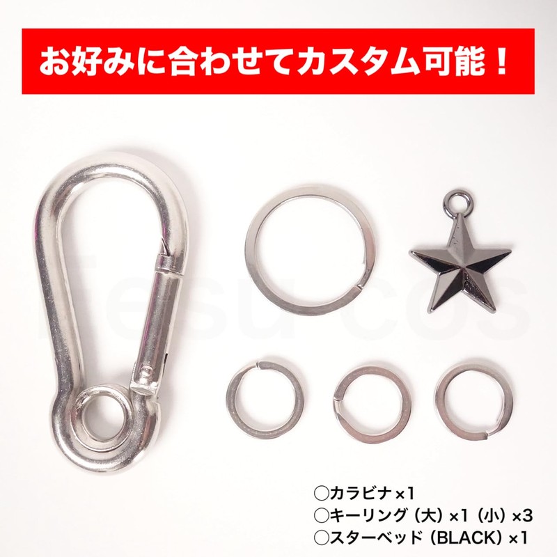 Eesu Cos Carabiner Key Holder, Key Case, Wallet Chain, Key
