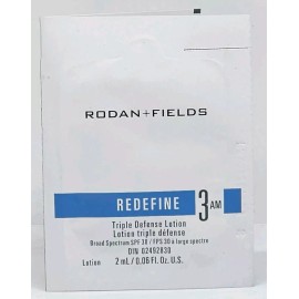 Rodan + Fields Redefine Step 3 AM Triple Defense Lotion SPF 30 Sample Packet New