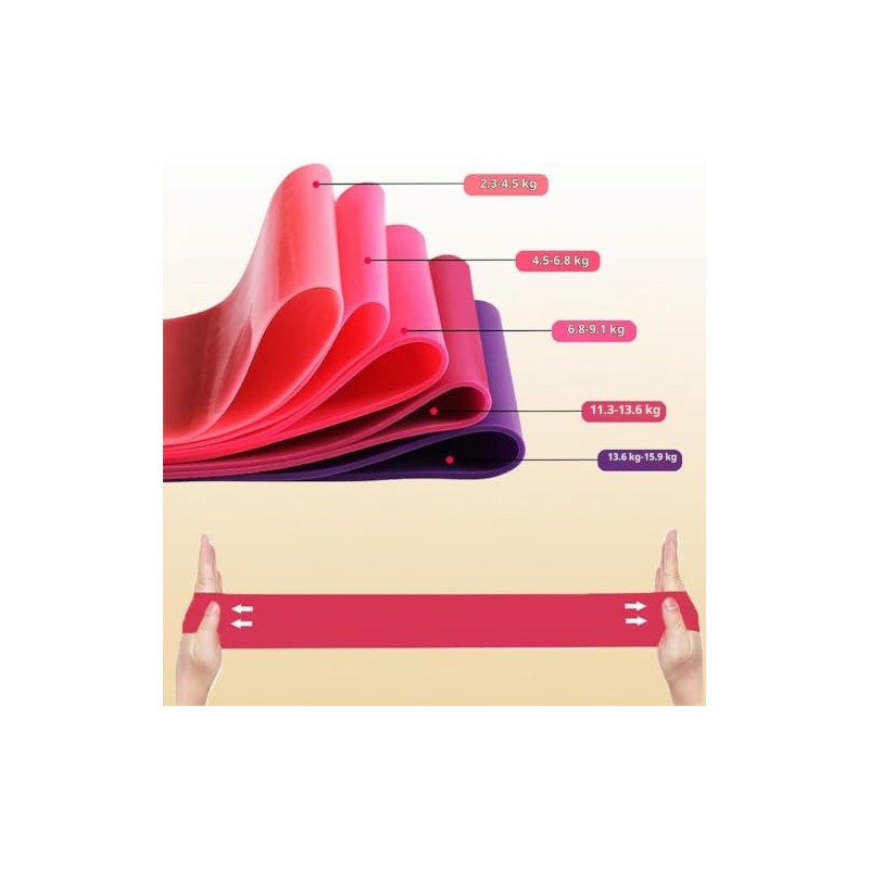 JASUVII - Bandas Elasticas Fitness, Barra de Pilates Multifuncional de