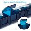 2-Pack Weekly Large Pill Organizer for Travel, 7 Day Jumbo
