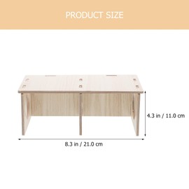 Ipetboom Chamber Hamster House Wooden Hut Hideout Multi Chamber Hamster House Maze Multi-room Hideouts for Hamsters Guinea Pigs