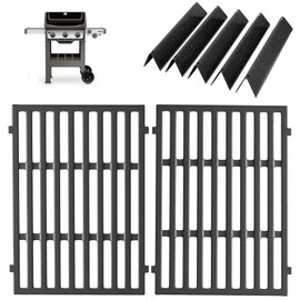 DcYourHome 7638 Grill Grates 7636 Flavorizer Bars for Weber Spirit and GS4 Spirit II 300 Series Grills E-310 E-320 E-330 S-310 SP-310 Grill Spirit 2 E310 S-310 Replacement Parts (Front Mount Controls)