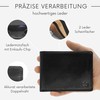 Baur Men's Genuine Leather Wallet with RFID Protection, Landscape Format,