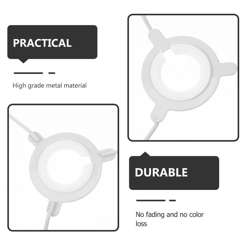 Mobestech Lampshade Frame 25cm Chandelier Lamp Light Cover 1 Ring