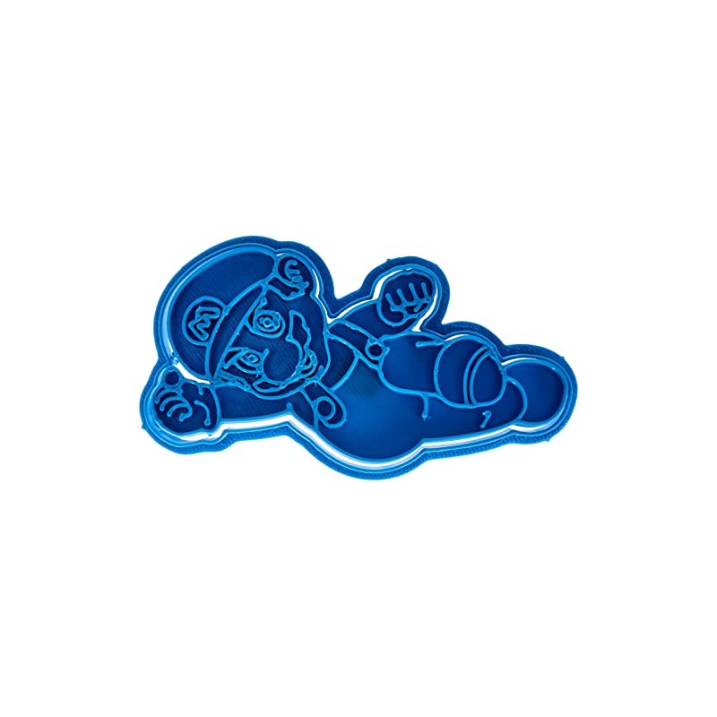Cuticuter Bros Mario Cookie Cutter, Blue, 8 x 7 x