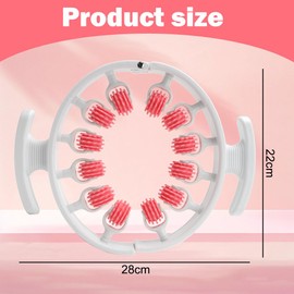 Cellulite Massager, Massage Roller with Handle, Manual Anti-Cellulite Massager with Removable Massage Heads, Fascia Roller, Legs Massager for Thighs, Anti-Celulitis, Body Shaping