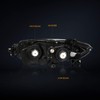 PM PERFORMOTOR Headlights Assembly Compatible with 2015 2016 2017 Toyota
