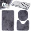 Vilde Bathroom Rug Set Bath Mat Set Bath Mat Grey
