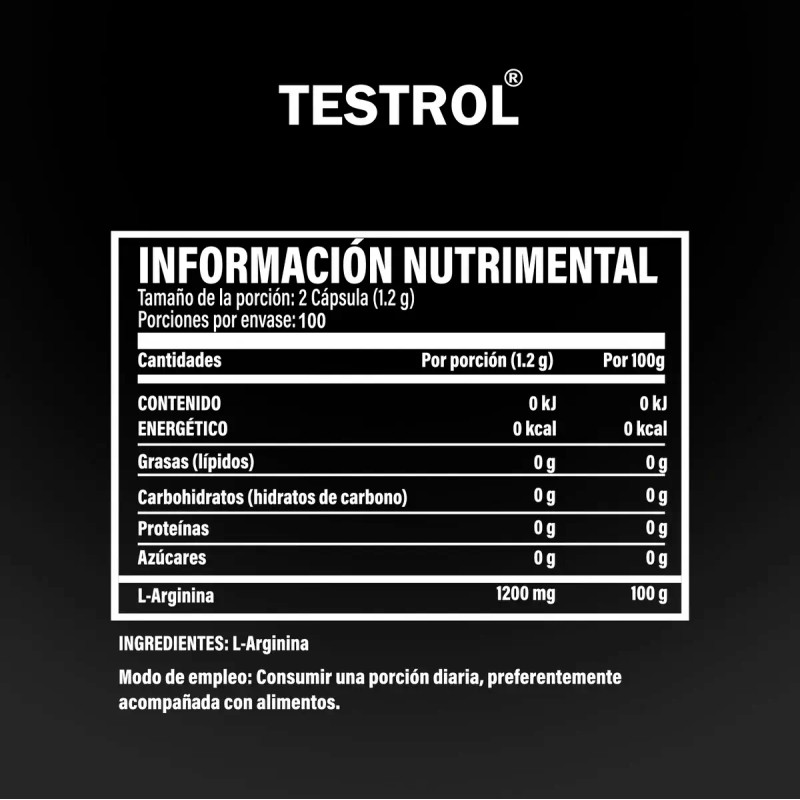 Arginina Essential Suplemento Aminoácido 1200mg Cápsulas Puras Apoyo Rendimiento Físico