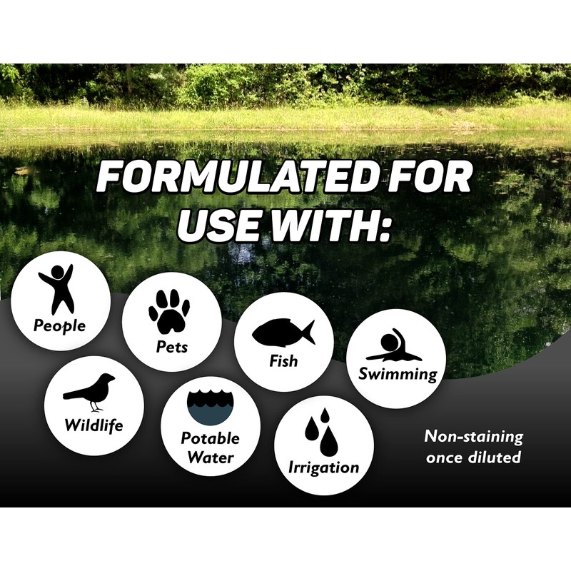 Black Out Lake and Pond Dye - One Gallon of