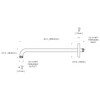 OFFO Shower Arm with Flange, 24 in Oil Rubbed Bronze