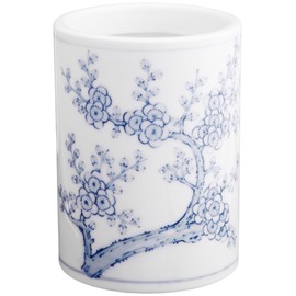 墨運堂 筆筒 梅木 陶器 中 26601