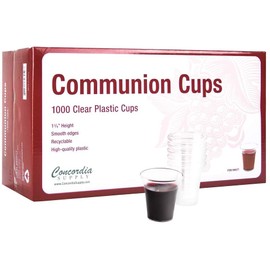 Concordia Supply Communion Cups - Premium Disposable - Box of 1000 - Fits Standard Holy Communion Trays 1-3/8-inch
