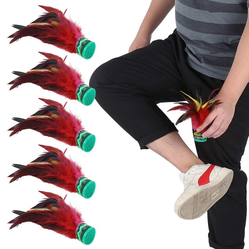 ochun 5pcs Kick Shuttlecocks Kick Feather Chains Kick Kick Shuttle