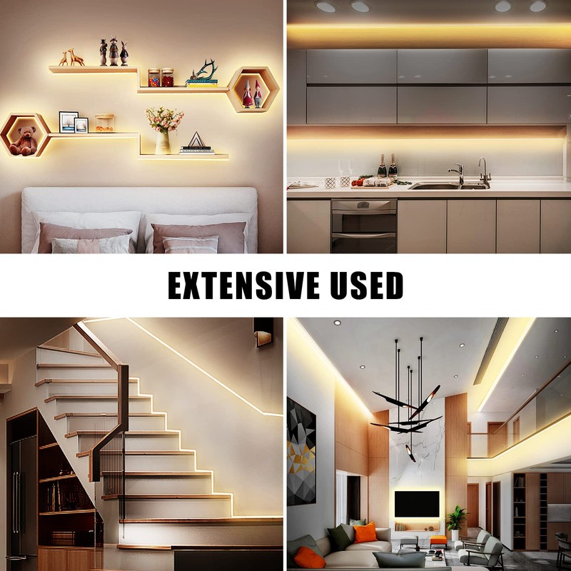 Tatazone 32.8ft 3000K Bright COB LED Strip Light, Dimmable, Warm