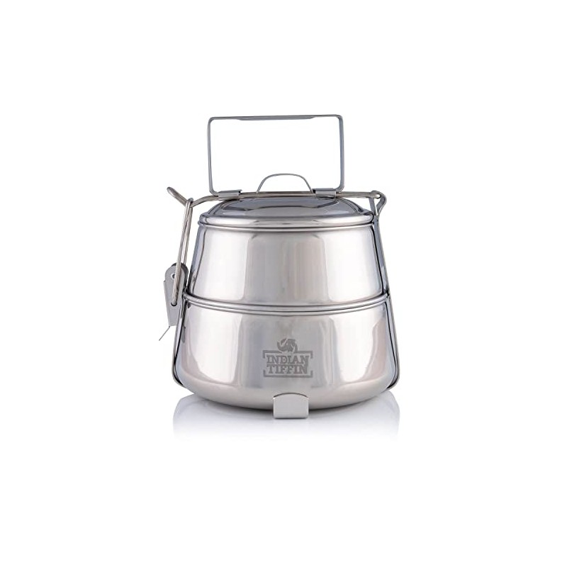 2 Tier Pyramid Tiffin by Indian-Tiffin