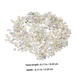 SEWACC 2880Pcs Flatback Nail Art Rhinestones Glass Nail Gems for Manicure DIY Crafts Shiny Charms for Stunning Nail Designs Present for Women