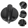 jojofuny 5pcs Stove Accessories Knobs Universal Silver Round with Hobs
