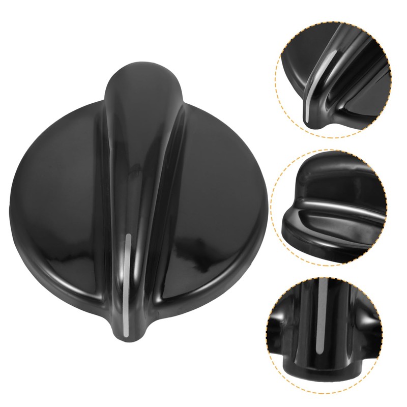 jojofuny 5pcs Stove Accessories Knobs Universal Silver Round with Hobs